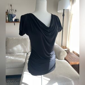 Express Cowl Neck Satin Feel Top
